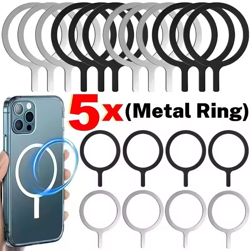 Wireless Charger - Anello Magnetico Universale in Acciaio Inox