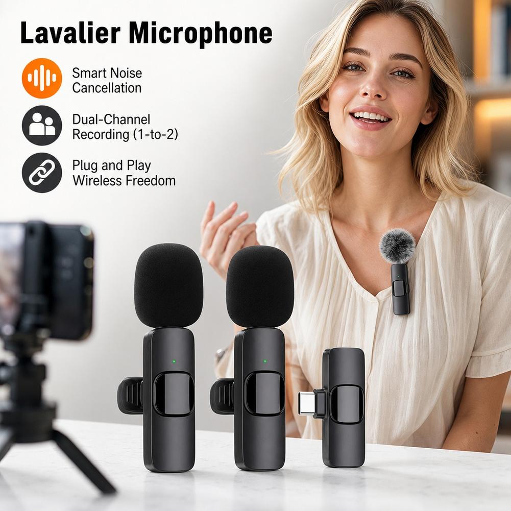 Usb Charger - Microfono Lavalier Wireless 1 a 2