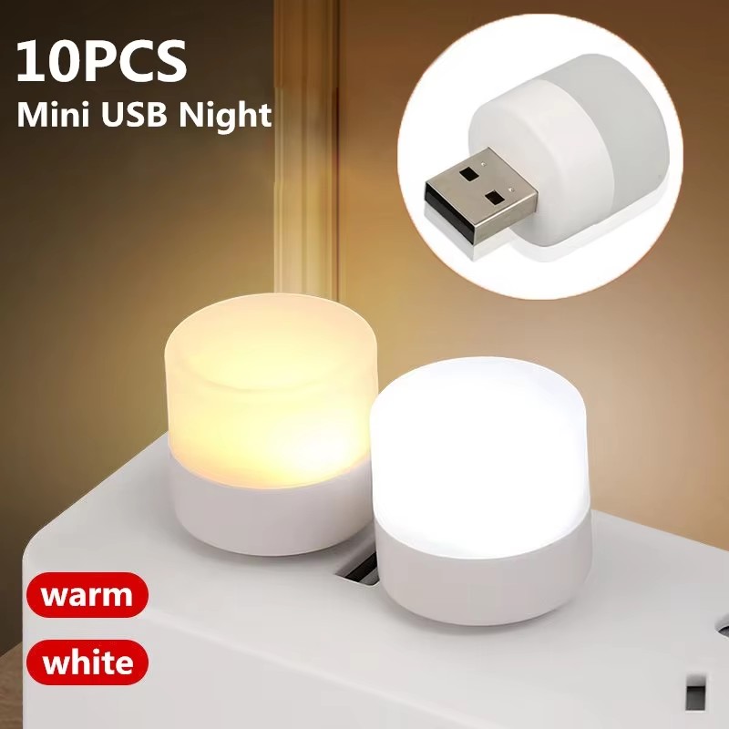 Usb Hub - 1/10 pezzi Mini Lampada Notturna USB