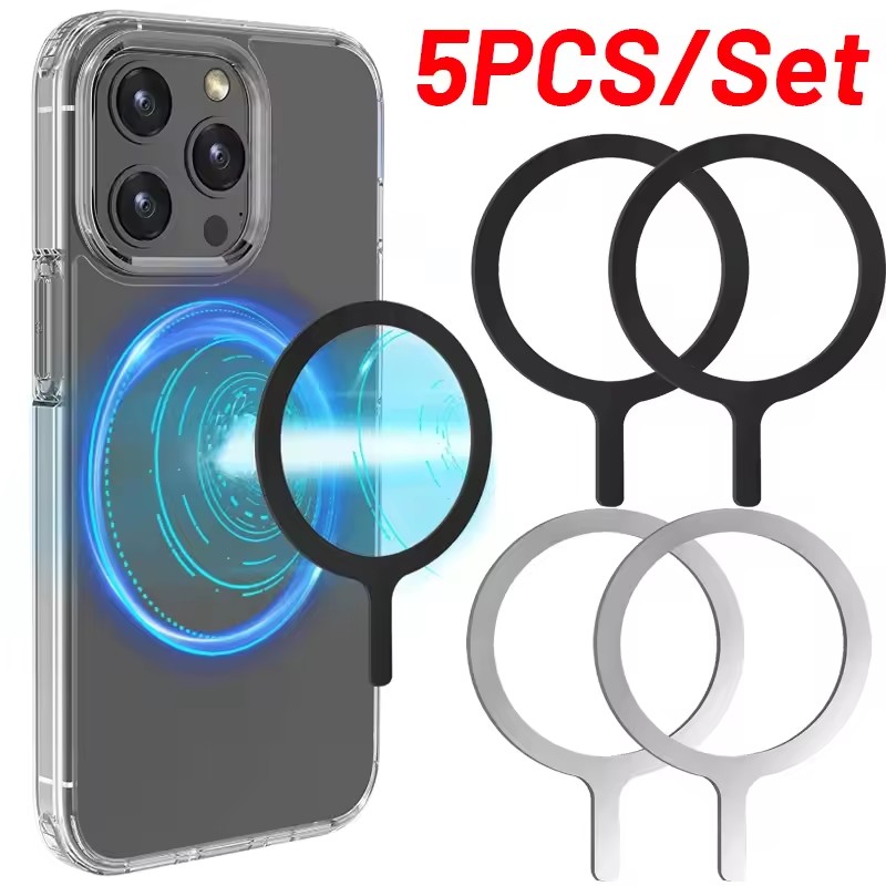 Wireless Charger - 5-1 Pezzi Anello Adesivo per Ricarica