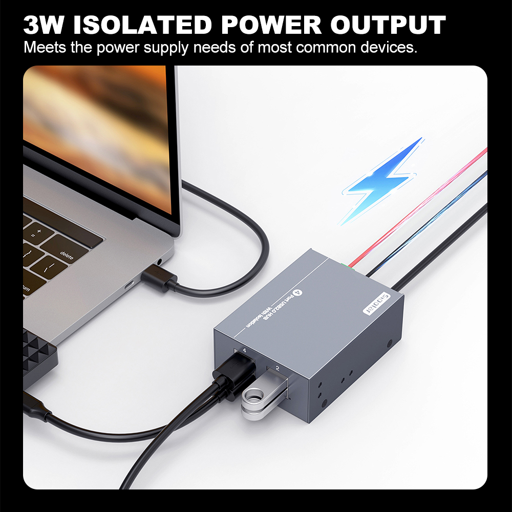 Hub USB 2.0 a 4 Porte Isolato  - Usb Hub recensione e prezzo