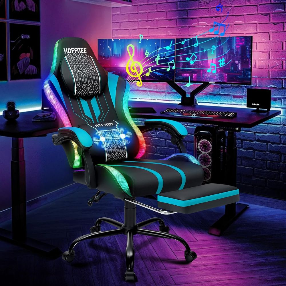 Sedia da Gaming con Luci LED,  - Bluetooth Speaker recensione e prezzo