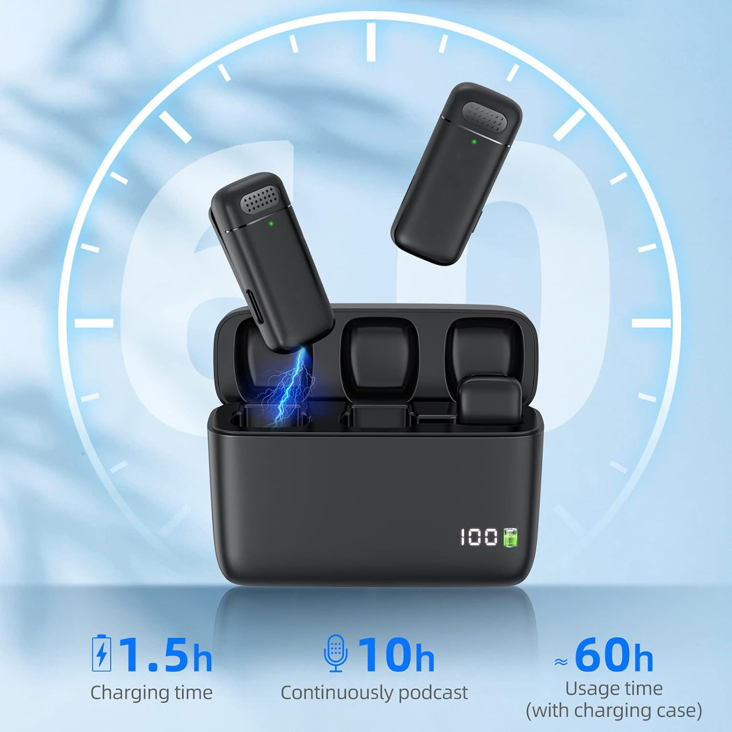 Microfono Lavalier Wireless (2 - Wireless Charger recensione e prezzo