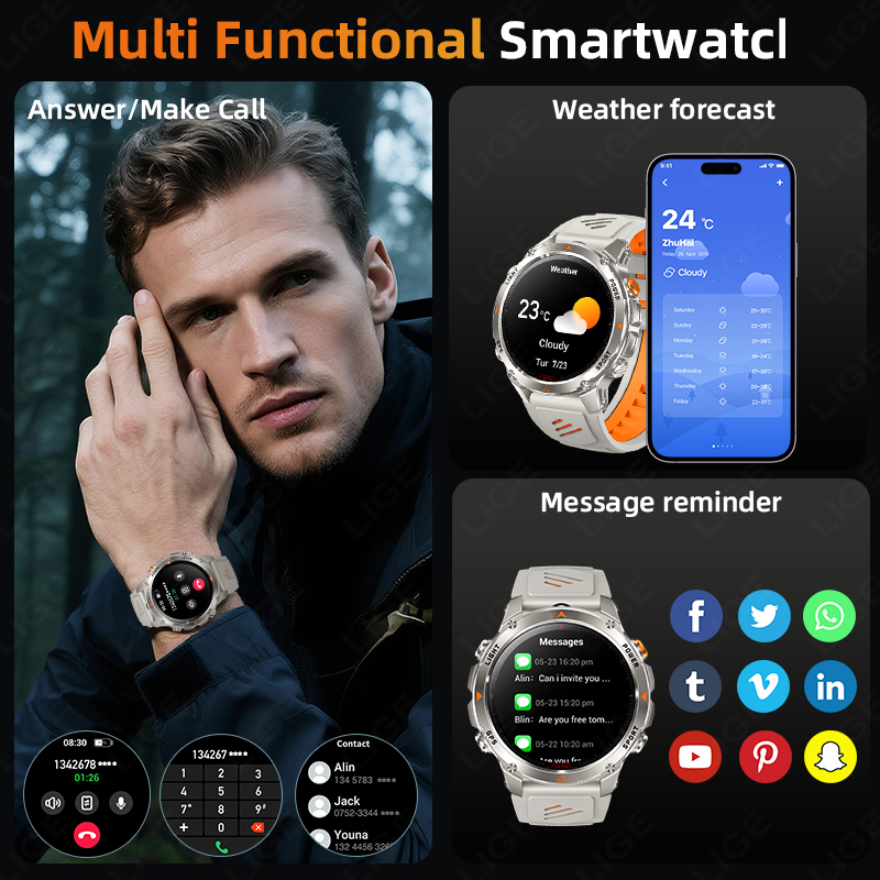 LIGE Robusto GPS Track Astuto  - Smart Watch recensione e prezzo